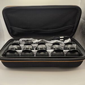 Elegant Black Hair Rollers Set